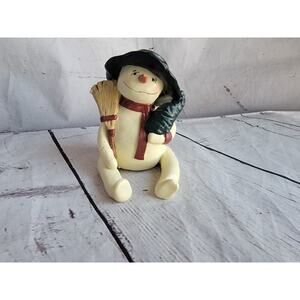 1999 Bethany Lowe Mittens & Mufflers Snowman Figurine LE/Signed 1050/3000 READ